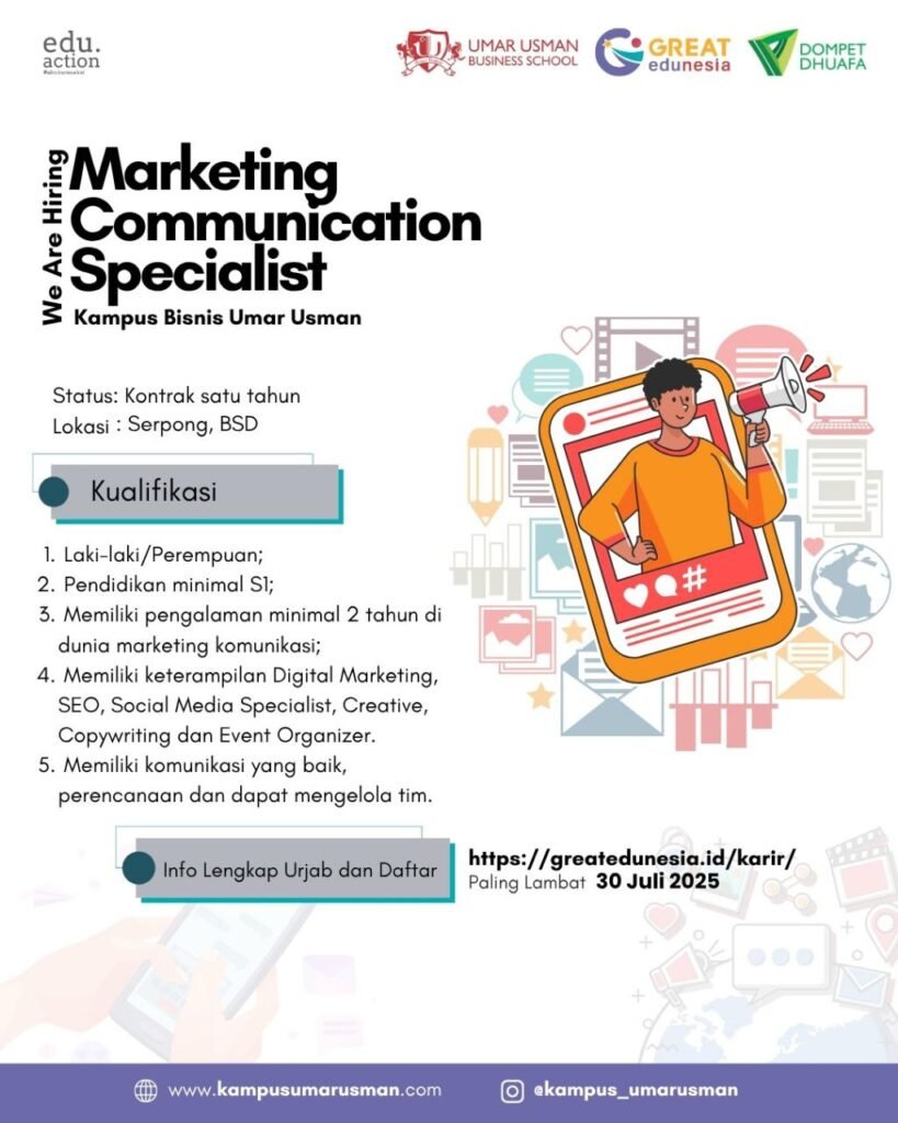 Peluang karir kampus bisnis umar usman